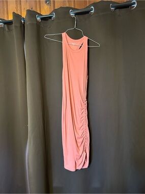 Old Navy Sleeveless Ruched Side Midi Dress - Rose